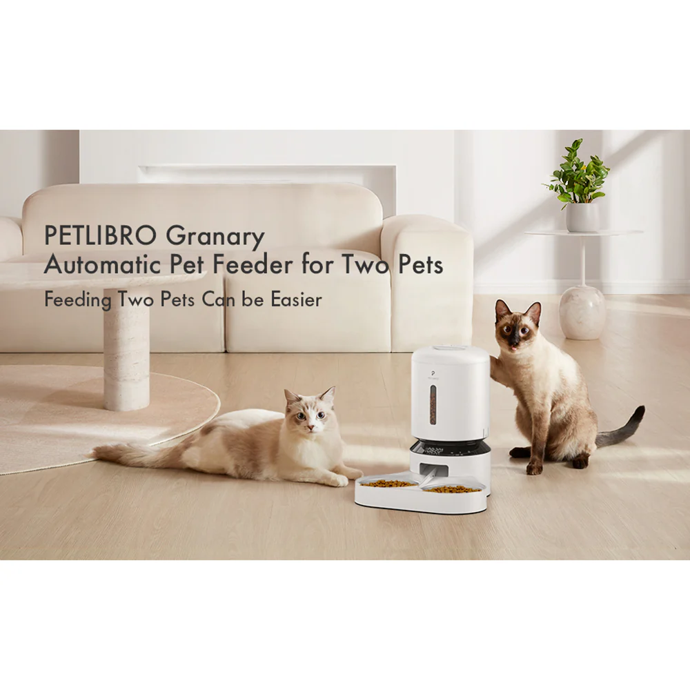 Petlibro Granary 5L Dual Food Tray Automatic Feeder - White | PL-AF006-93W - Image 6