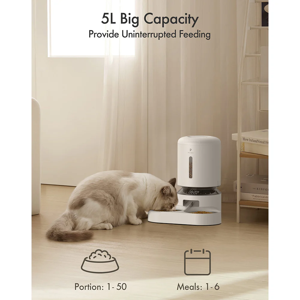Petlibro Granary 5L Dual Food Tray Automatic Feeder - White | PL-AF006-93W - Image 8