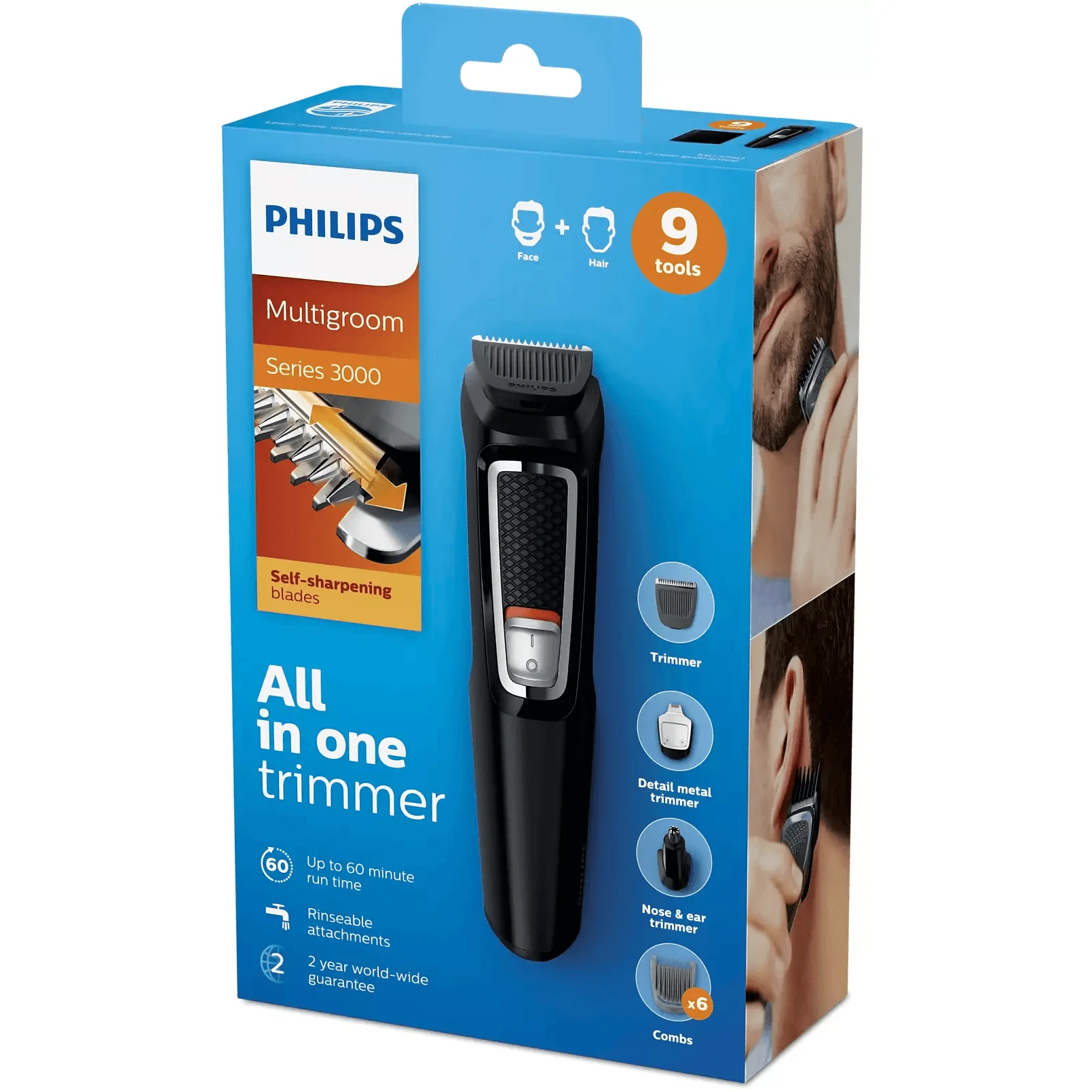 Philips 3000 Series 9-in-1 Multigrooming Kit - Black | MG3740/15 - Image 16