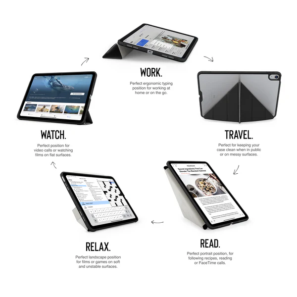 Pipetto Origami No1 Original Case for iPad Air 11" / 10.9" - Black | P052-49-AD - Image 3