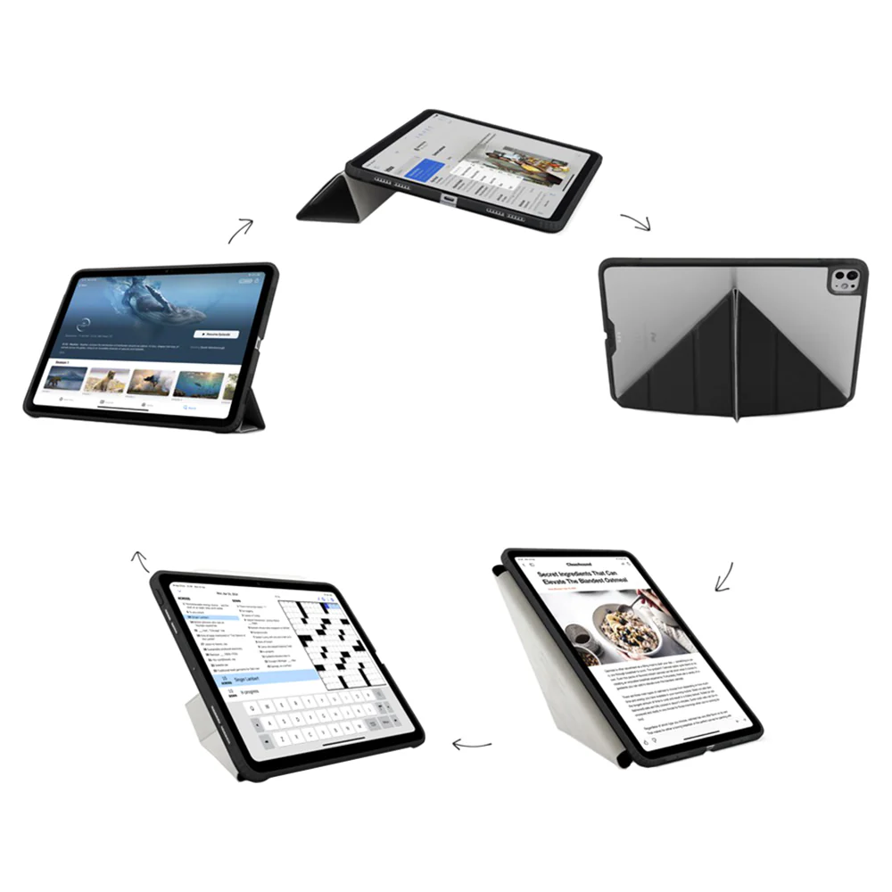 Pipetto Origami No1 Original Case for iPad Pro 13 - Black | P052-49-AG - Image 8