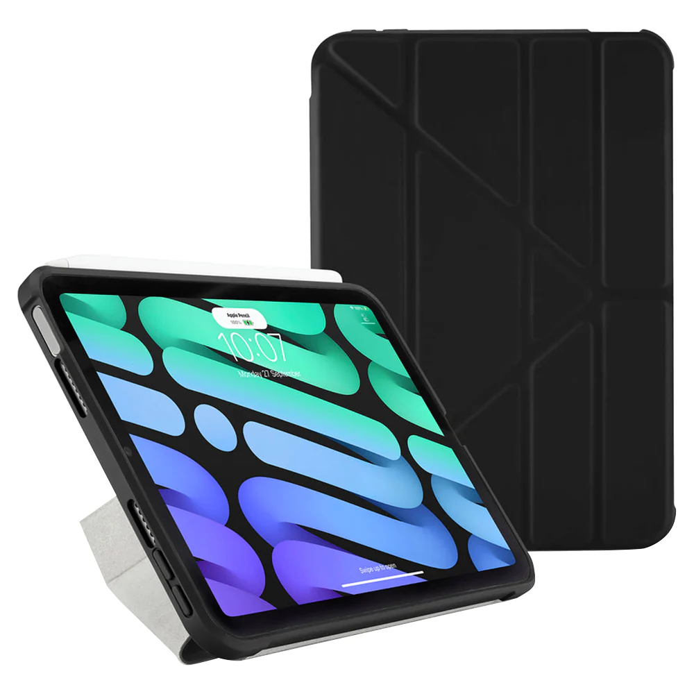 Pipetto Original Origami No1 Case for iPad Mini 6 - Black | P055-49-S