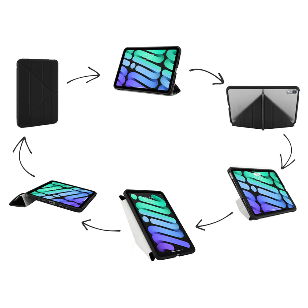 Pipetto Original Origami No1 Case for iPad Mini 6 - Black | P055-49-S - Image 6