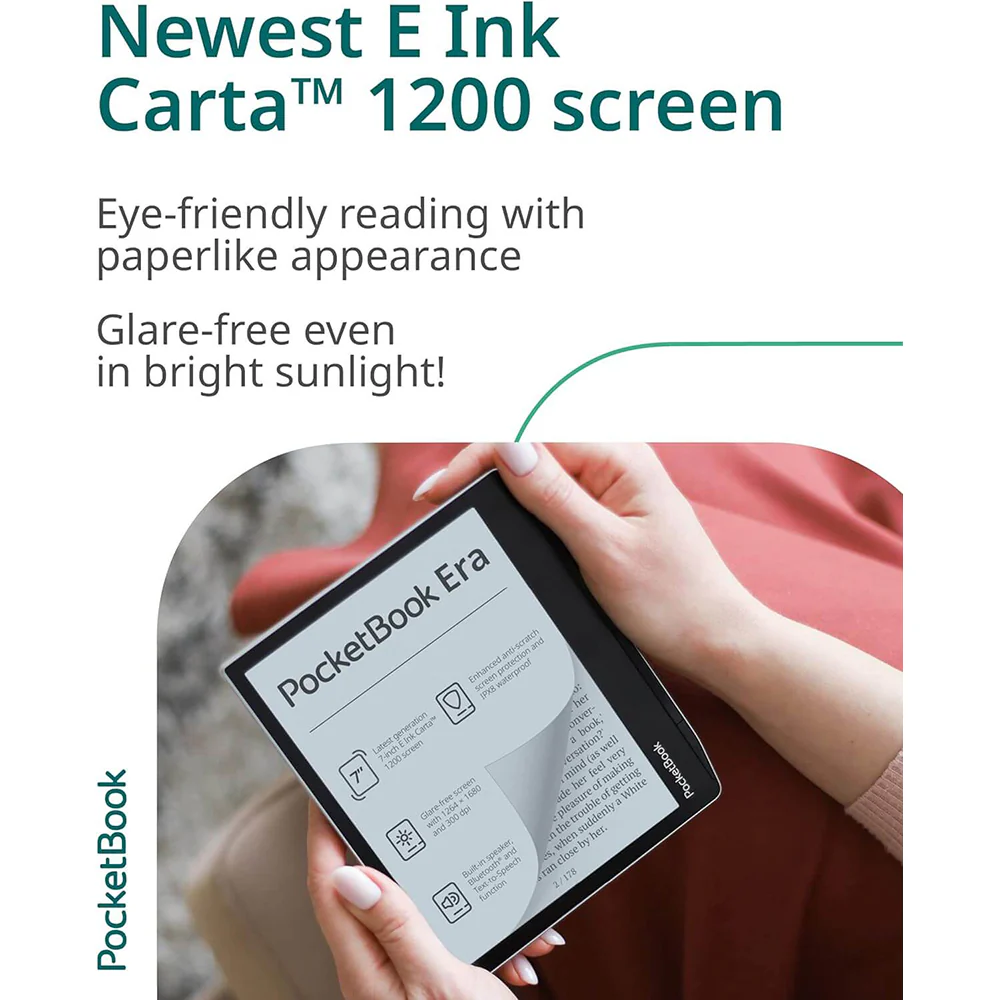 PocketBook Era 7" Touchscreen Waterproof eReader Tablet - Mist Grey | 253-PB700-U-16-WW - Image 2
