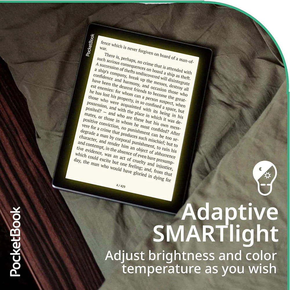 PocketBook InkPad Lite 9.7" Touchscreen eReader Tablet - Grey | 253-PB970-M-WW - Image 4