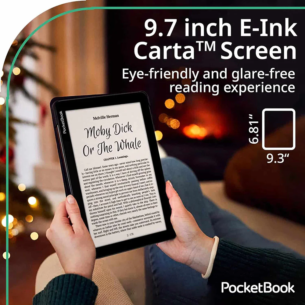 PocketBook InkPad Lite 9.7" Touchscreen eReader Tablet - Grey | 253-PB970-M-WW - Image 5