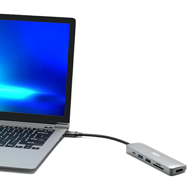 Port Connect 4K USB-C Docking Station with 100W Power Delivery - Grey | 900162 - Image 2