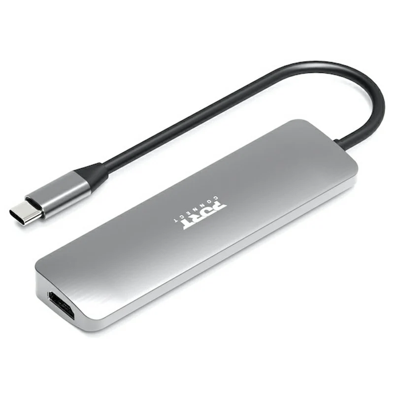 Port Connect 4K USB-C Docking Station with 100W Power Delivery - Grey | 900162 - Image 6