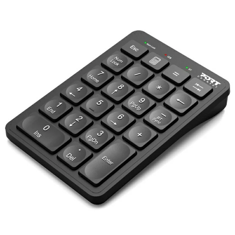 Port Connect Rechargeable Bluetooth Numeric Keypad - Black | 900802 - Image 2