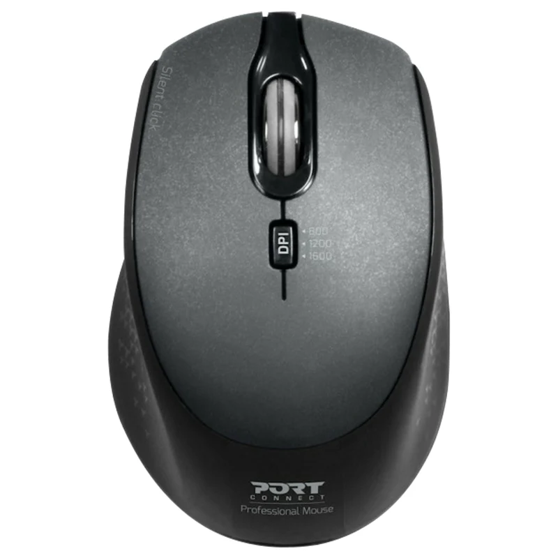 Port Connect Silent Wireless Mouse - Black | 900713