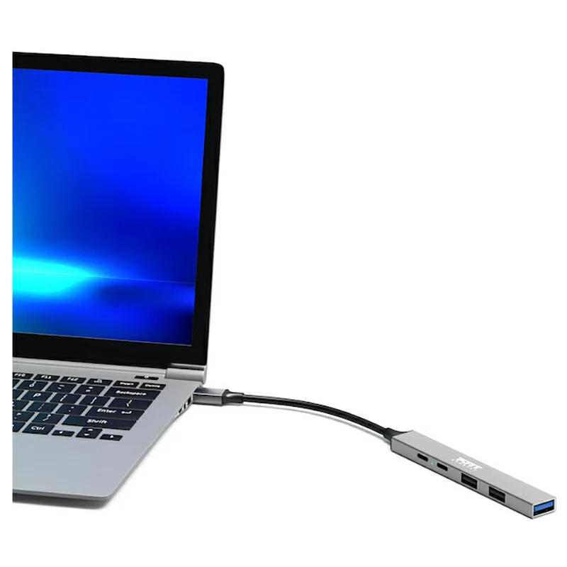 Port Connect USB-C Hub with 4 USB Ports - Grey | 900163 - Image 6