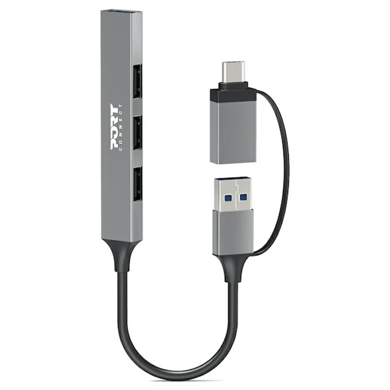 Port Connect USB-C / USB-A Hub with 4 USB-A Ports | 900160
