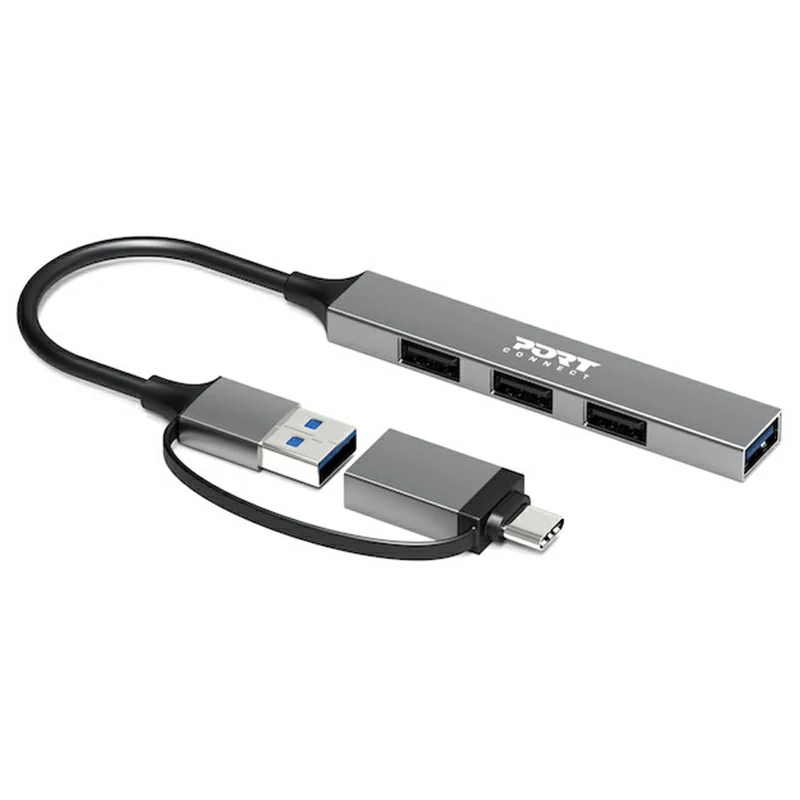 Port Connect USB-C / USB-A Hub with 4 USB-A Ports | 900160 - Image 4