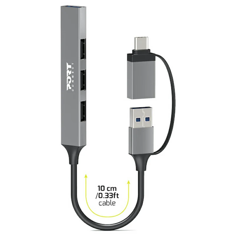 Port Connect USB-C / USB-A Hub with 4 USB-A Ports | 900160 - Image 6