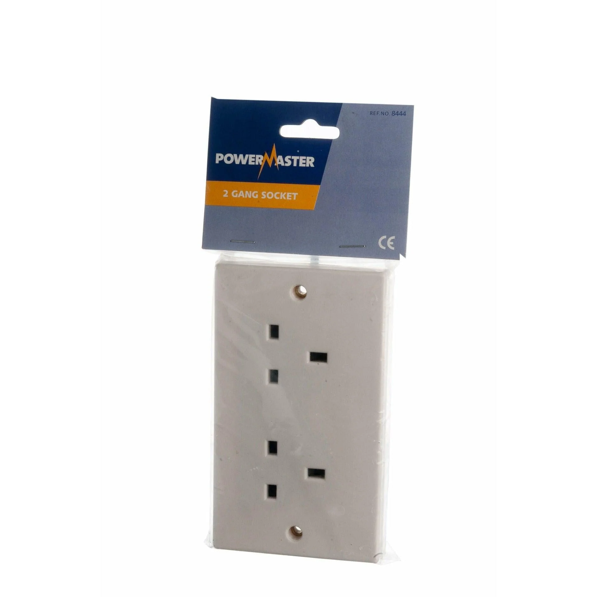 Powermaster 13A 2 Gang Socket - White | 1434-34