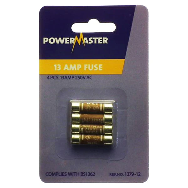 Powermaster 13A Fuses Pack Of 4 - Assorted | 137912 - Image 2