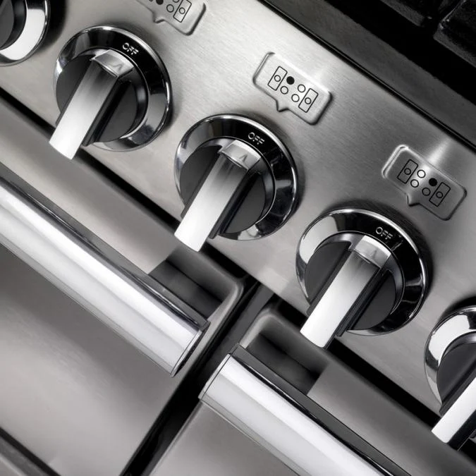 Rangemaster Professional+ 110CM Dual Fuel Range Cooker - Stainless Steel | PROP110DFFSS - Image 3