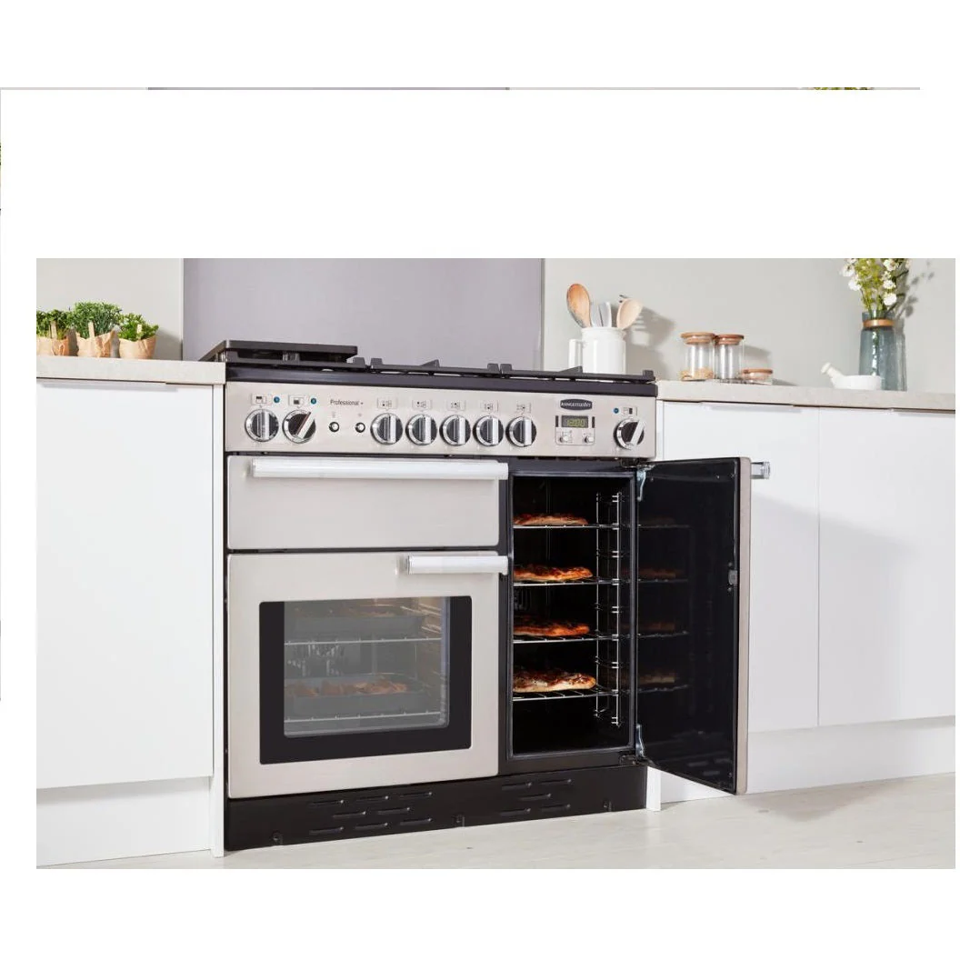 Rangemaster Professional+ 110CM Dual Fuel Range Cooker - Stainless Steel | PROP110DFFSS - Image 4