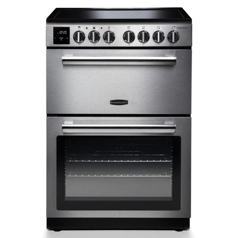 Rangemaster Professional Plus 60CM Freestanding Electric Cooker - Stainless Steel & Chrome | PROPL60EISS/C