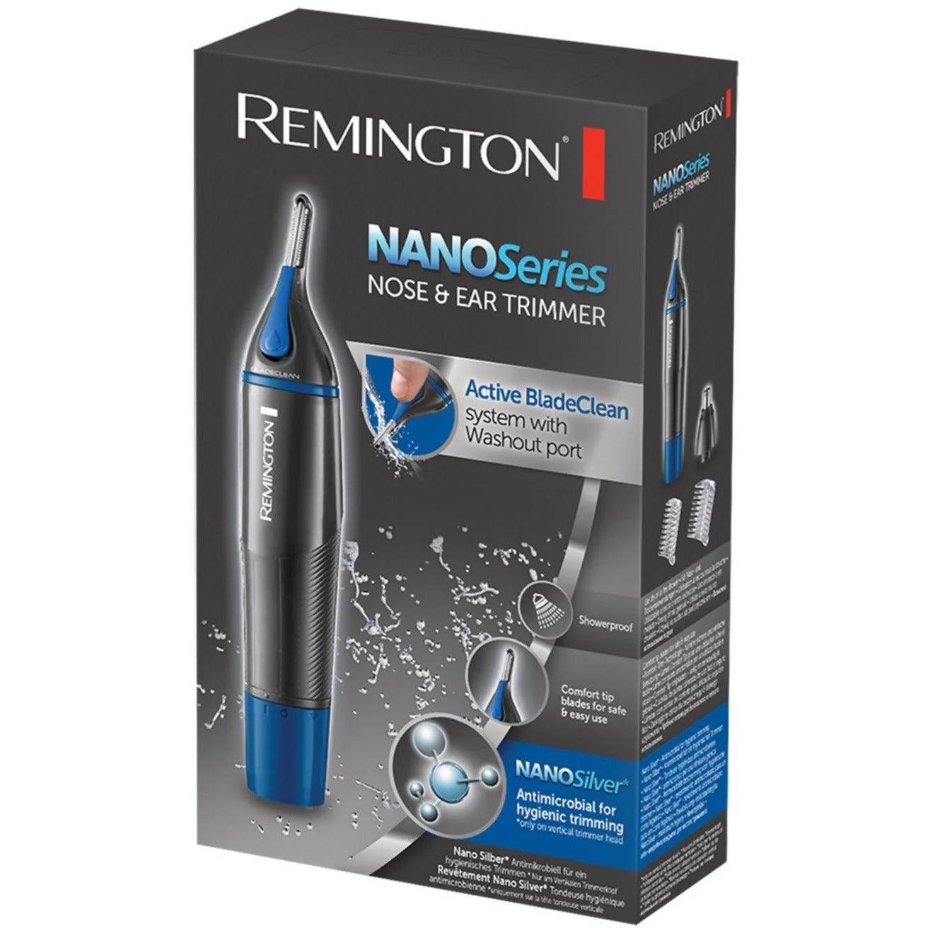 Remington Nano Series Nose and Ear Trimmer - Black & Blue | NE3850 - Image 7