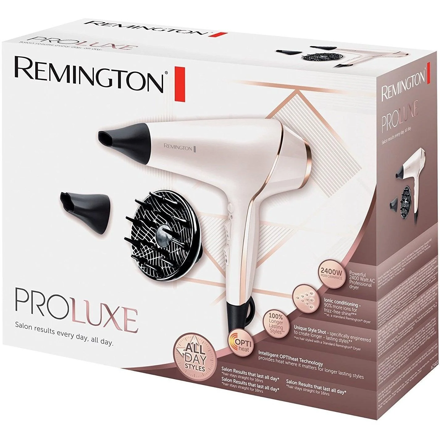 Remington Proluxe 2400W Hair Dryer - Rose Gold | AC9140 - Image 14