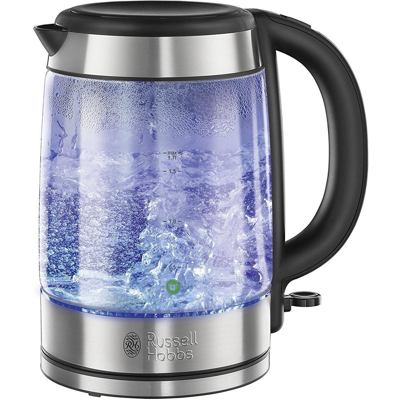 Russell Hobbs 1.7L Illuminating Glass Kettle - Silver | 21600-10 - Image 2