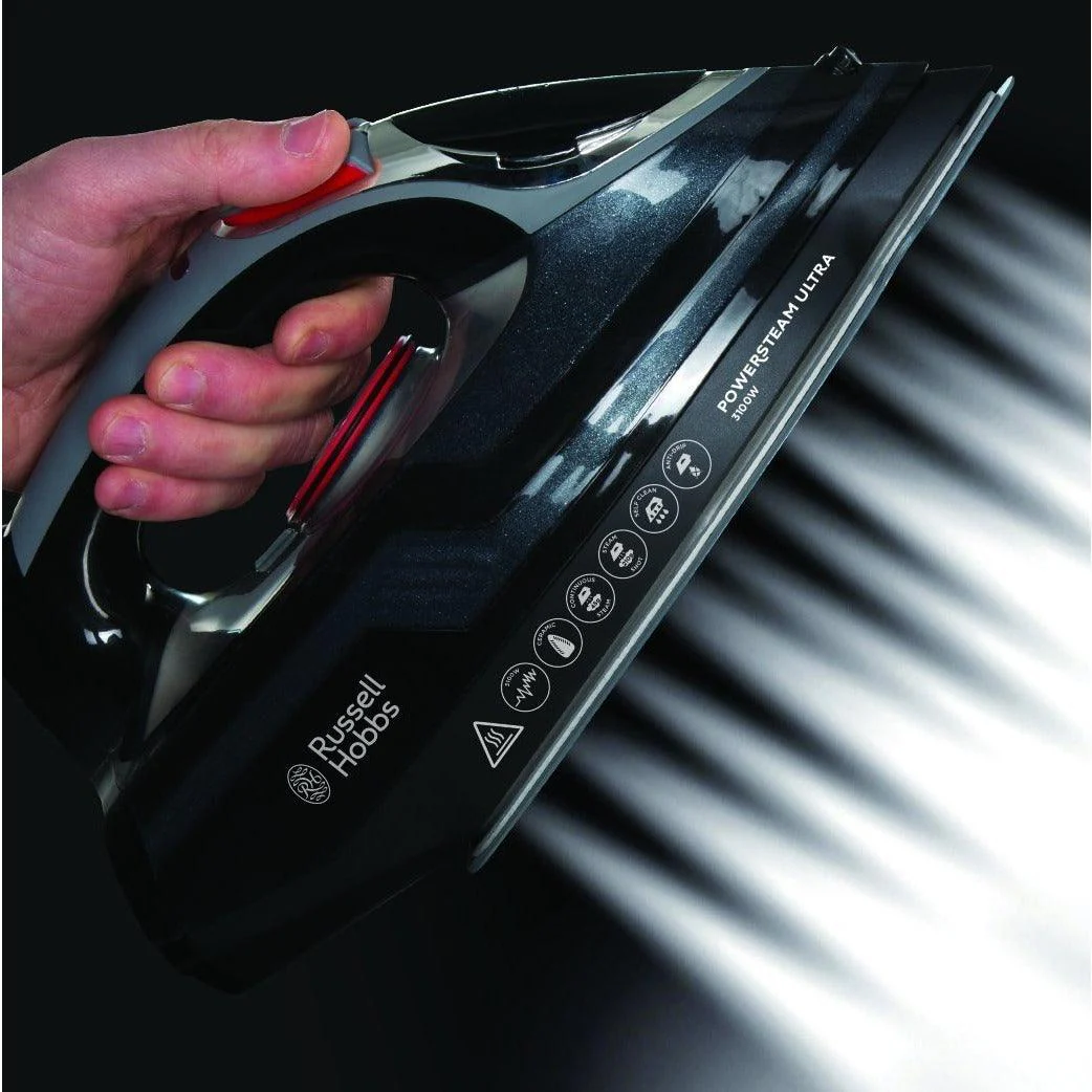 Russell Hobbs 3100W Power Steam Ultra Iron - Black | 20630 - Image 7