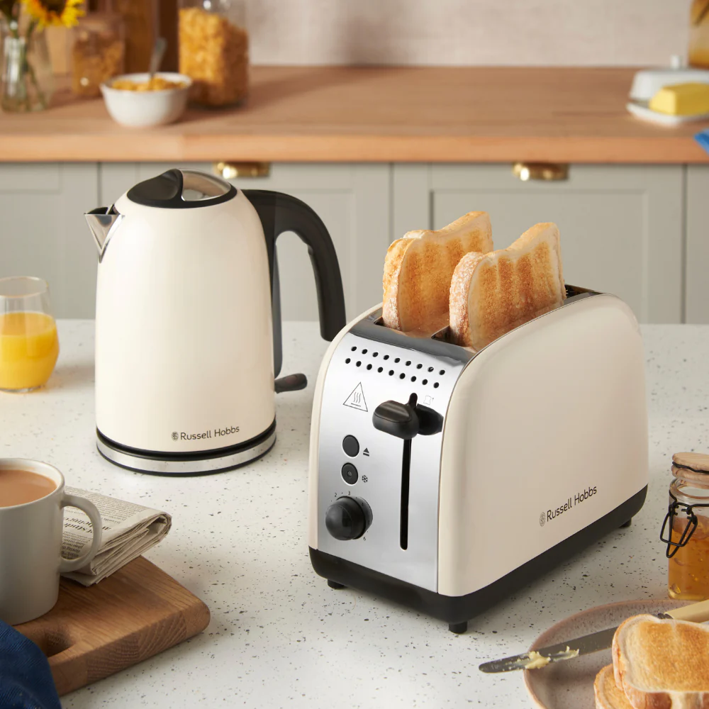 Russell Hobbs Classics 2 Slice Toaster - Jasmine White | 26930 - Image 5