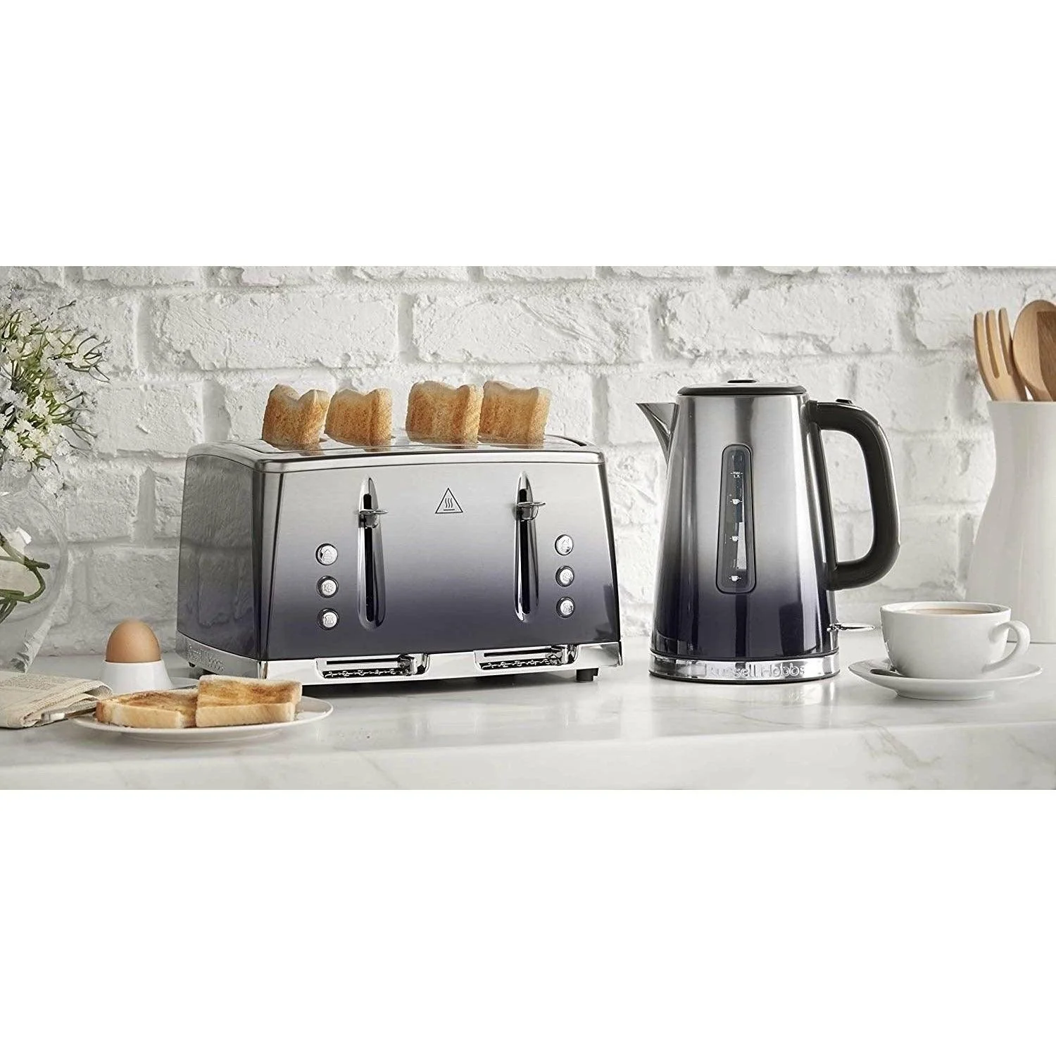 Russell Hobbs Eclipse 2400W 4 Slice Toaster - Midnight Blue | 25141 - Image 4