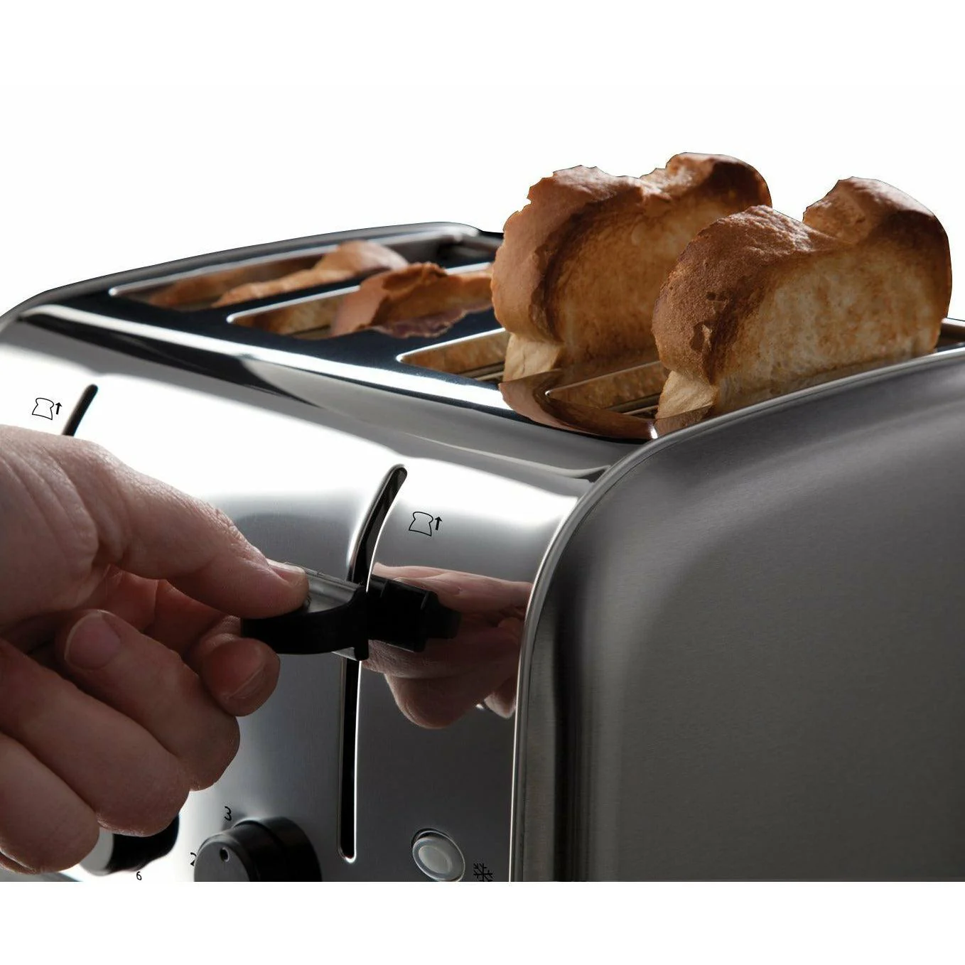 Russell Hobbs Futura 1500W 4 Slice Toaster - Stainless Steel | 18790 - Image 11