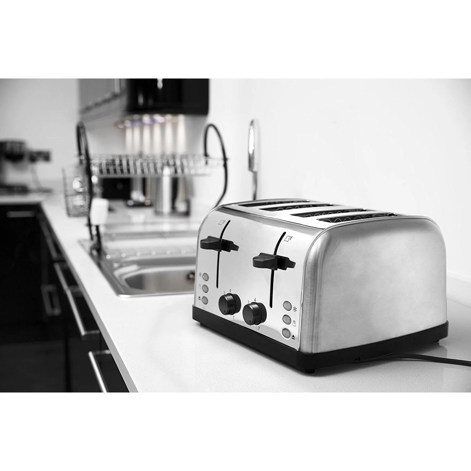 Russell Hobbs Futura 1500W 4 Slice Toaster - Stainless Steel | 18790 - Image 6