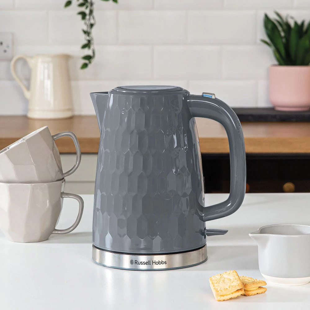 Russell Hobbs Honeycomb 1.7L Kettle - Grey | 26053 - Image 6