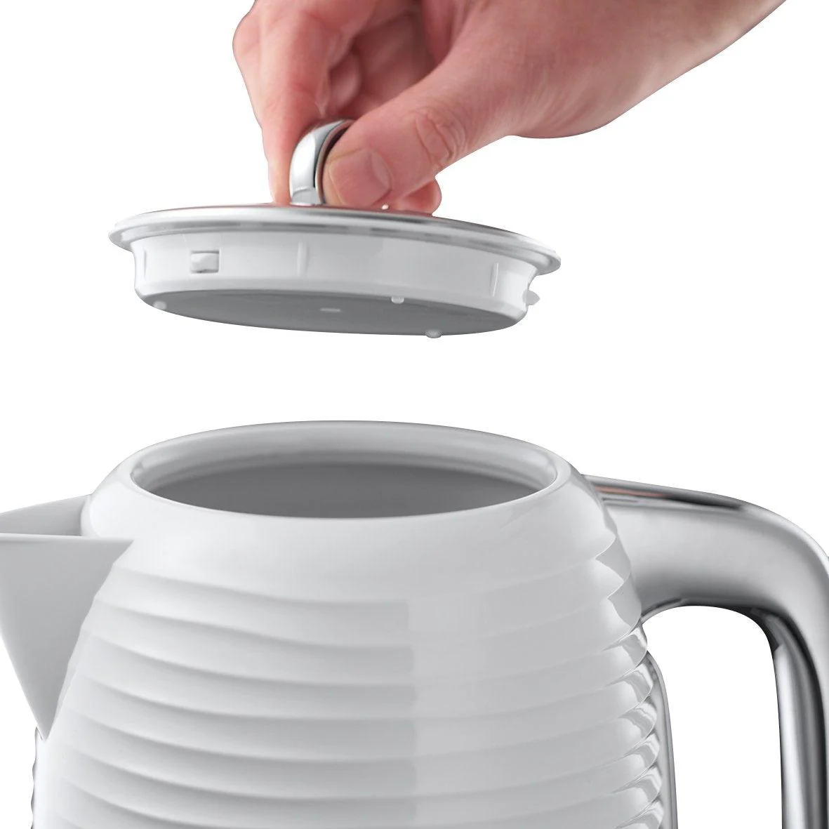 Russell Hobbs 1.7L 2400W Inspire Kettle - White | 24360 - Image 3