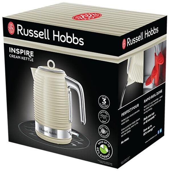 Russell Hobbs Inspire 1.7L 3000W Kettle - Cream | 24364 - Image 8