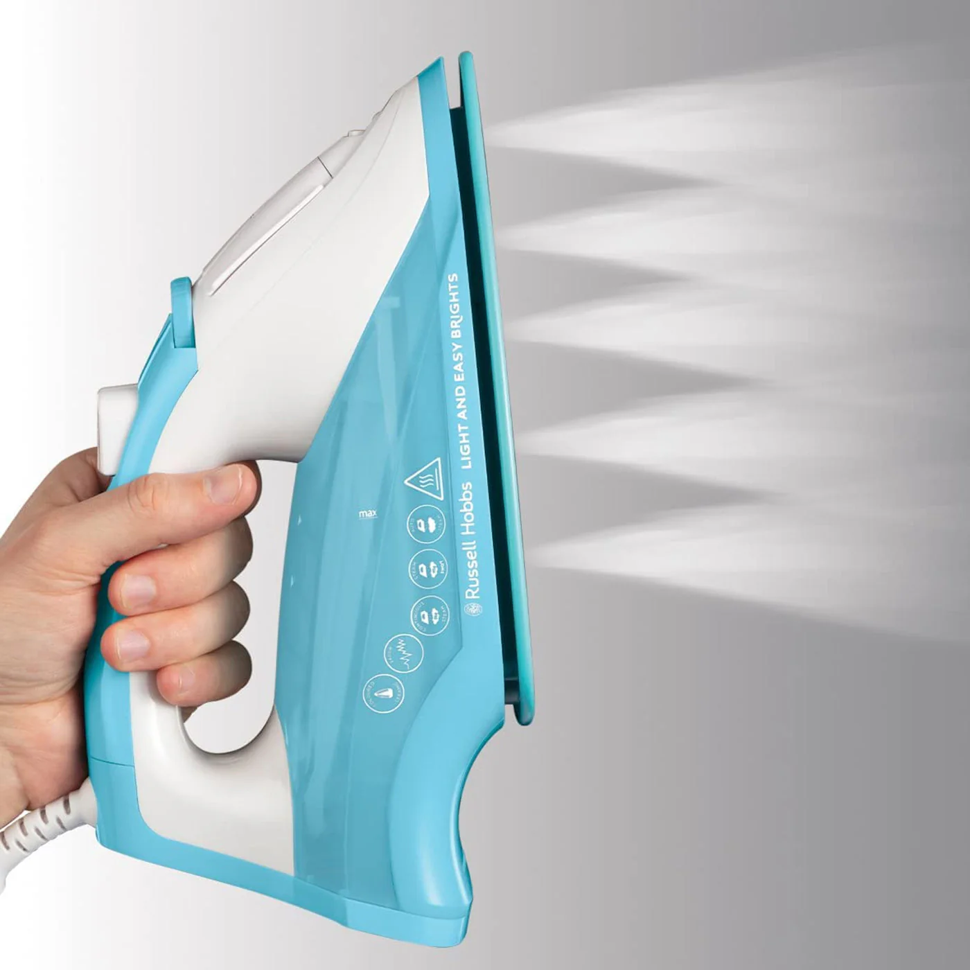 Russell Hobbs Light & Easy Brights Steam Iron - Blue | 26482 - Image 2