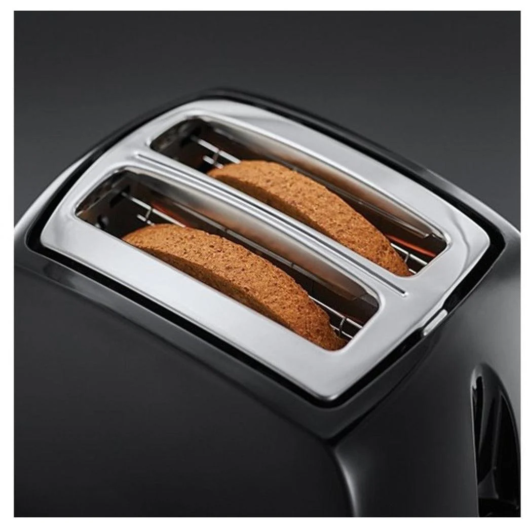 Russell Hobbs Textures 850W 2 Slice Toaster - Black | 21641 - Image 2
