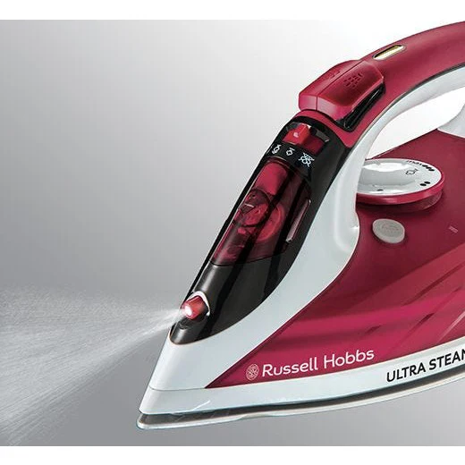 Russell Hobbs Ultra Steam Pro Iron - White & Red | 23990 - Image 5