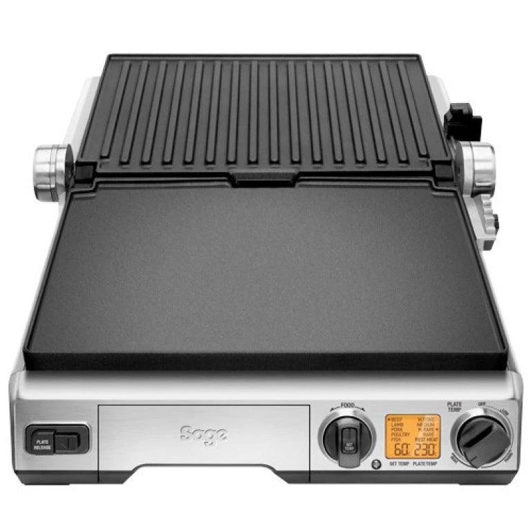 Sage 2400W Cast Aluminium Non-stick Smart Grill Pro - Brushed Stainless Steel | BGR840BSS - Image 3