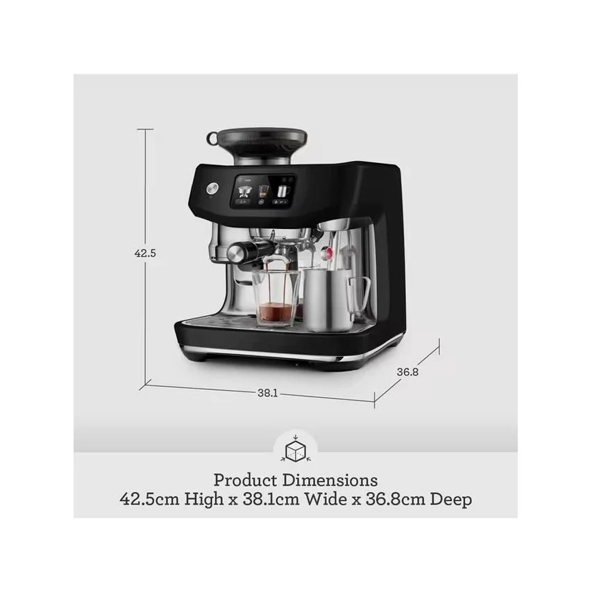 Sage Oracle Jet Automatic Bean to Cup Coffee Machine - Black Truffle | SES985BTR4GUK1 - Image 10