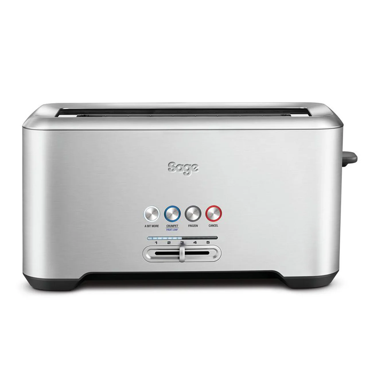 Sage The A Bit More 4 Slice Toaster - Brushed Stainless Steel | BTA730UK