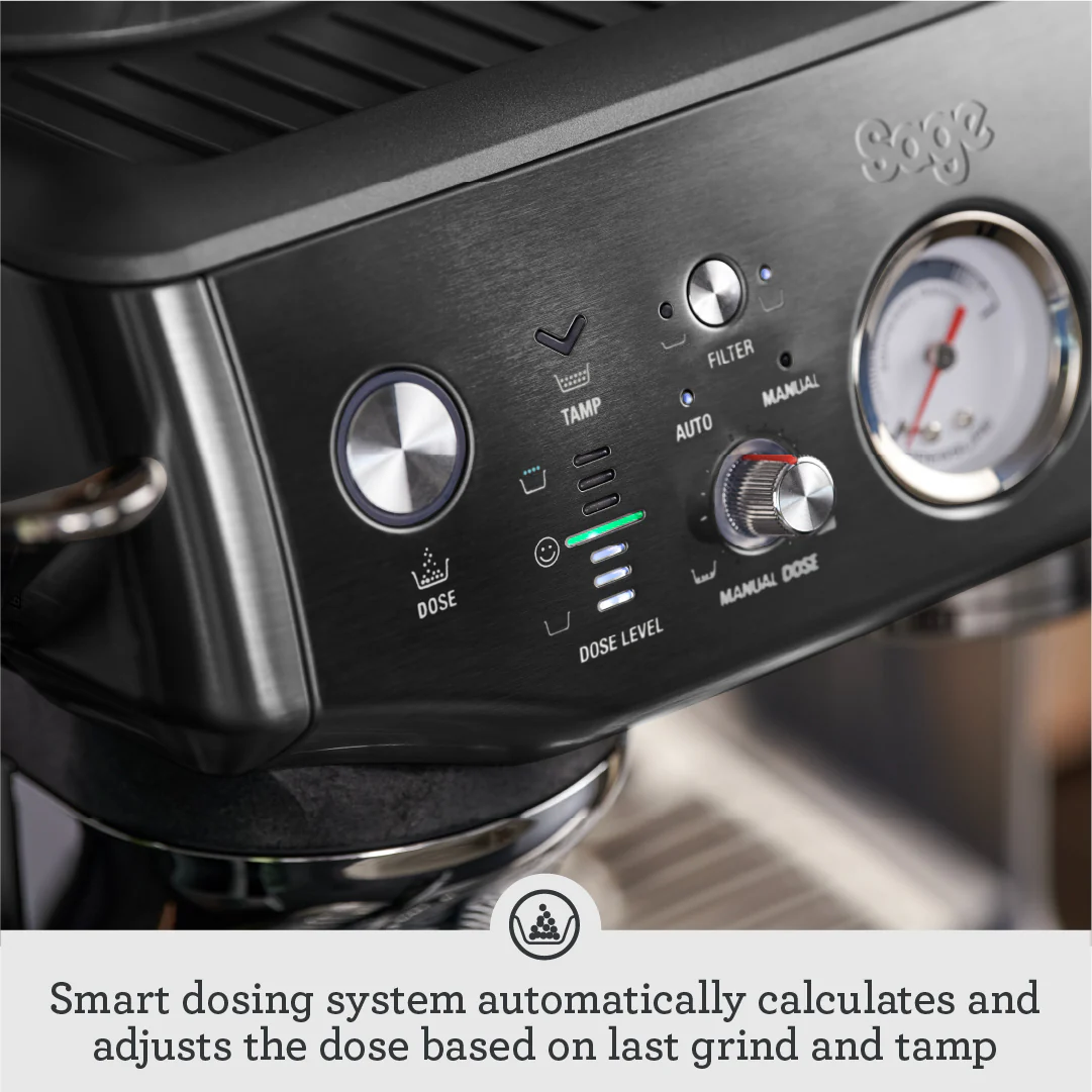 Sage The Barista Express Impress 1850W Espresso Coffee Machine - Black Stainless Steel | SES876BST4GUK1 - Image 5