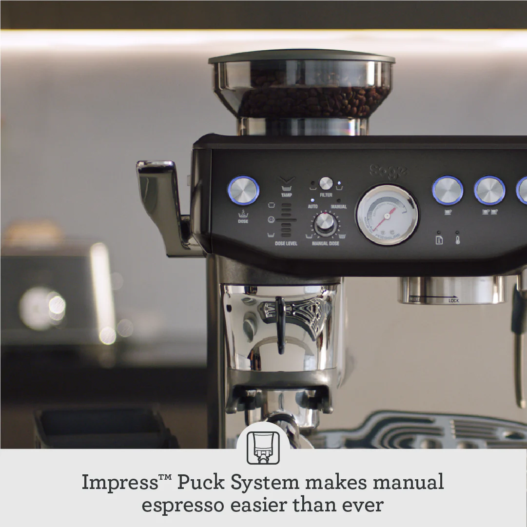 Sage The Barista Express Impress 1850W Espresso Coffee Machine - Black Stainless Steel | SES876BST4GUK1 - Image 6