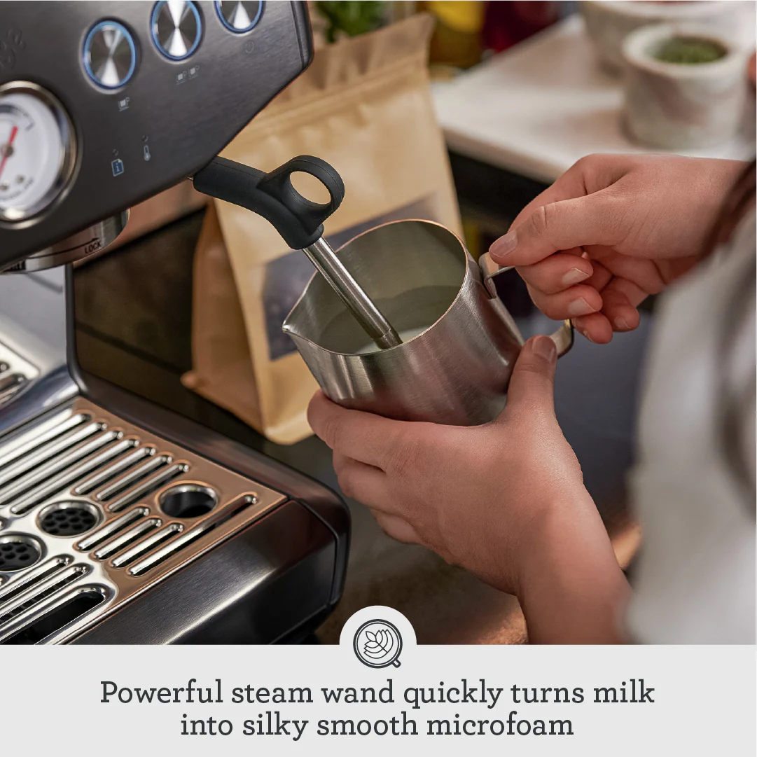 Sage The Barista Express Impress 1850W Espresso Coffee Machine - Black Stainless Steel | SES876BST4GUK1 - Image 7