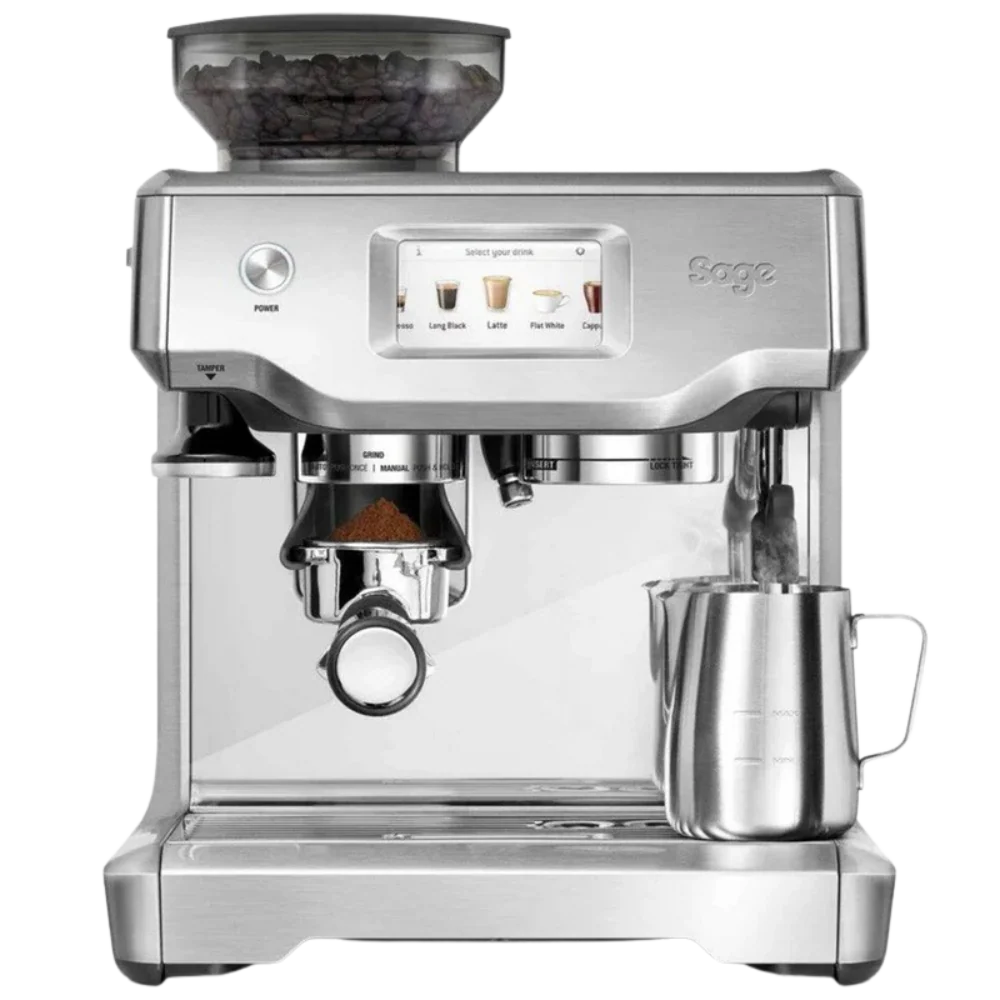 Sage The Barista Touch Bean to Cup Coffee Machine - Brushed Stainless Steel | SES880BSS2GUK