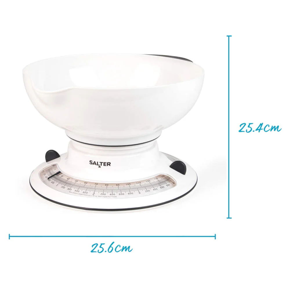 Salter Aquaweigh Mechanical Kitchen Scale - White | 800 WHBKDR - Image 6