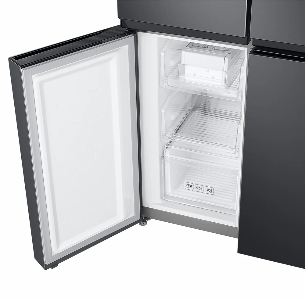 Samsung 488L Freestanding French Door Fridge Freezer - Gentle Black Matt | RF48A401EB4/EU - Image 4