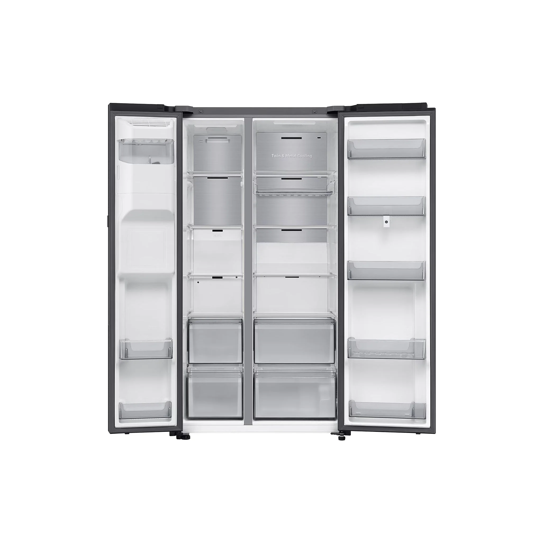 Samsung 614L American Freestanding American Fridge Freezer - Black DOI | RS90F66BEFEU - Image 2