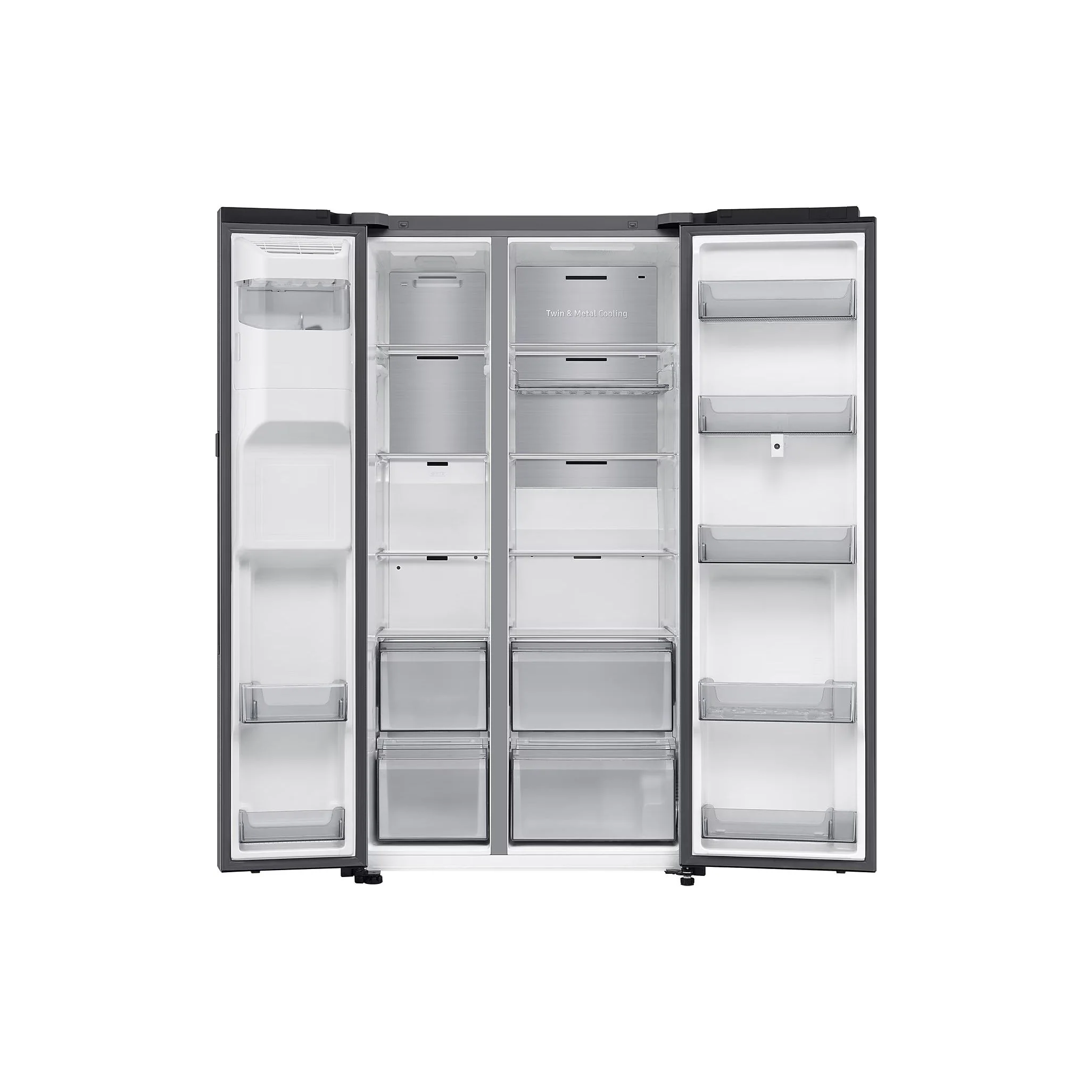 Samsung 614L Freestanding American Fridge Freezer - Sliver | RS90F66BETEU - Image 2