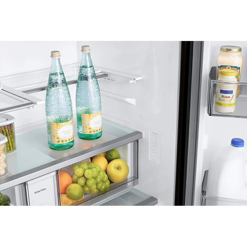 Samsung Bespoke 674L Frost Free Freestanding French Door Fridge Freezer - Silver | RF24BB620ES9EU - Image 9