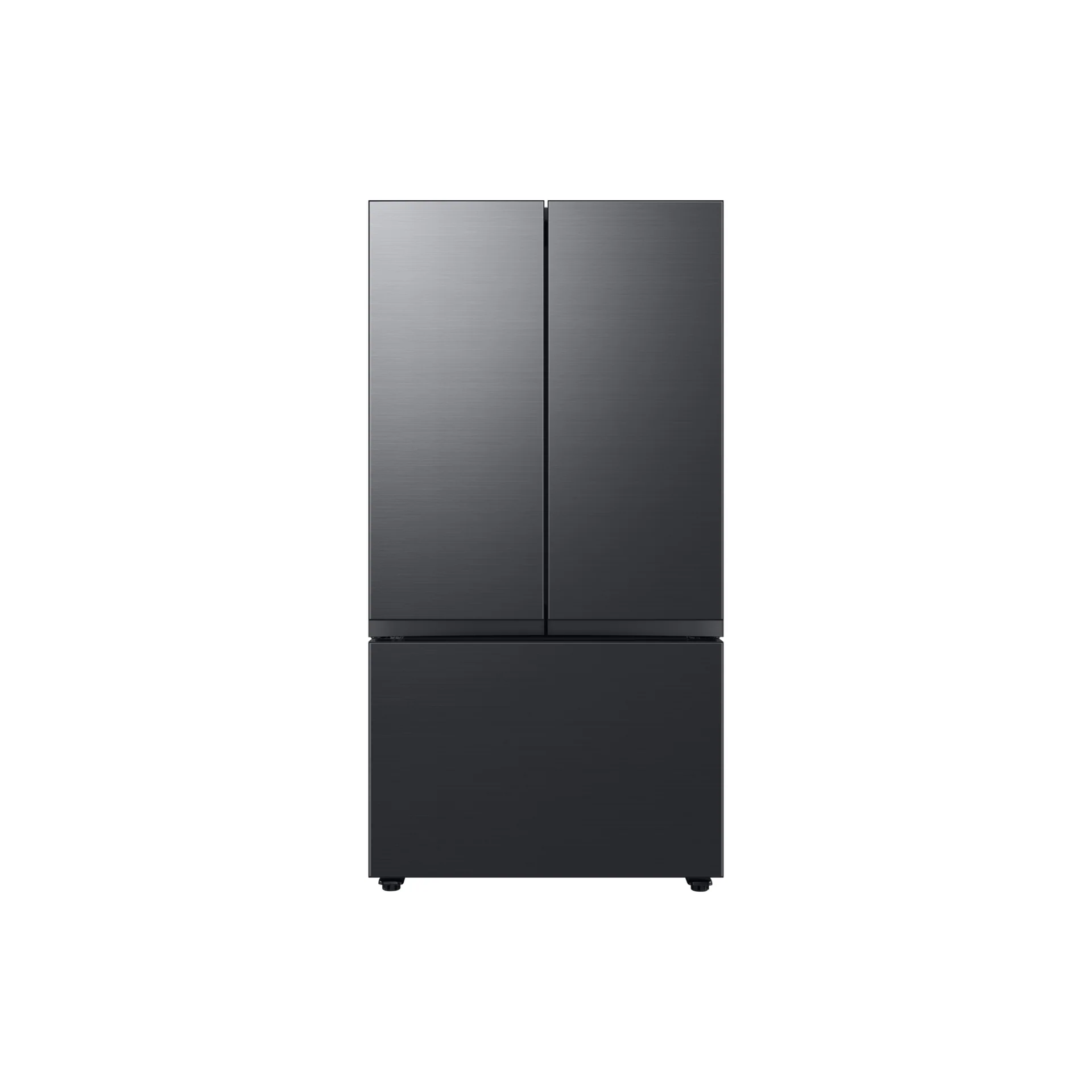 Samsung Bespoke 674L Frost Free Freestanding French Style Fridge Freezer - Black | RF24BB620EB1EU